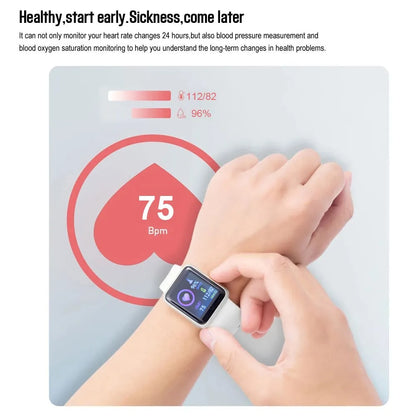 2024 Smart Watch Kids Bluetooth Fitness Tracker Macaron