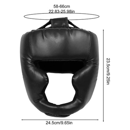 Full-Covered Thickened Boxing Helmet Men Women Adult Karate