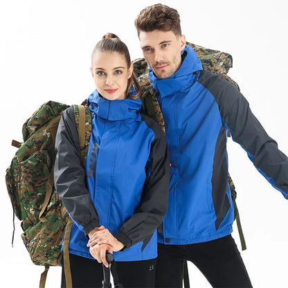 Spring Autumn Thin Waterproof Hiking Jacket for Men Breathable Hooded Windproof