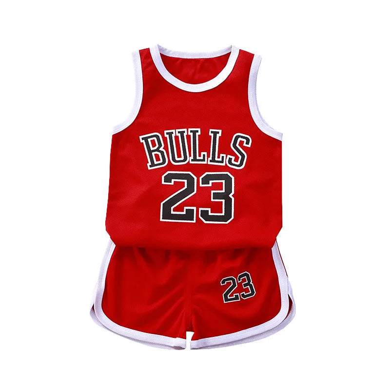 Summer Sports Vest Shorts Boys Basketball Uniform