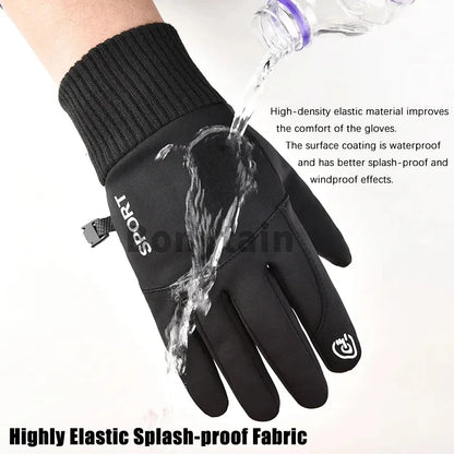 Winter Outdoor Windproof Warm Gloves with  Full Fingers