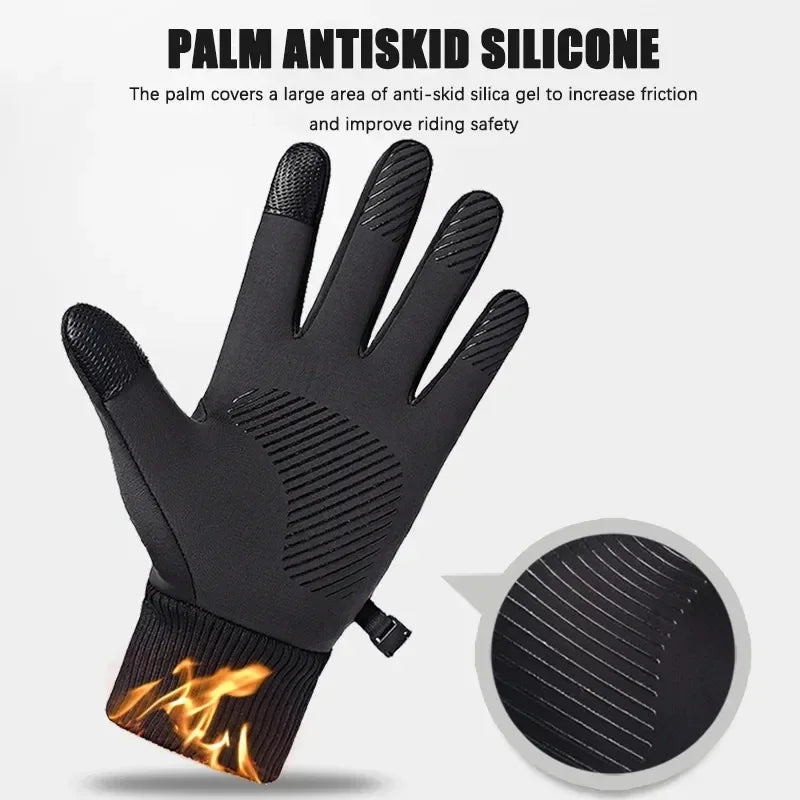 Winter Outdoor Windproof Warm Gloves with  Full Fingers