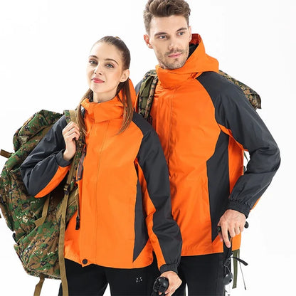 Spring Autumn Thin Waterproof Hiking Jacket for Men Breathable Hooded Windproof