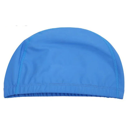 PU Fabric Swimming Cap Men Women Waterproof Swim Pool Hat Water