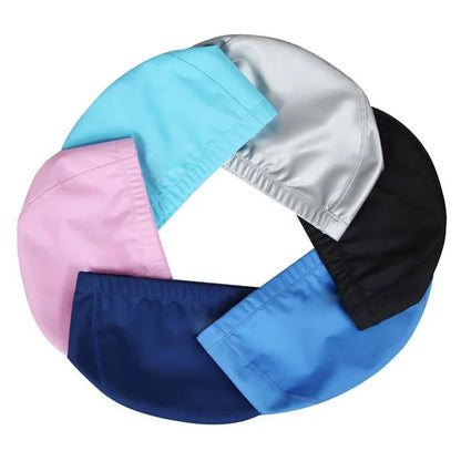 PU Fabric Swimming Cap Men Women Waterproof Swim Pool Hat Water