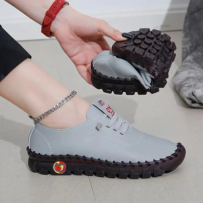 Women's Handmade Flat Sneakers Walking Shoes