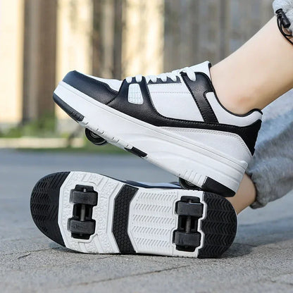 Fashion Roller Skate Shoes Kids Children Sports Sneakers