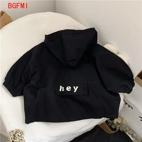 Japanese and Korean High-quality Children's Letter Hooded